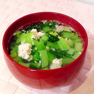 ダイエットレシピ☆小松菜と卵白のスープ♪